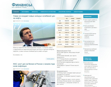 Автонаполняемый финансовый сайт