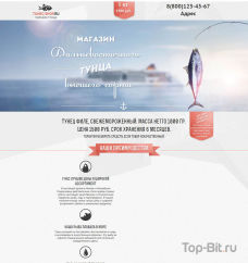 Landing Page по продаже филе тунца